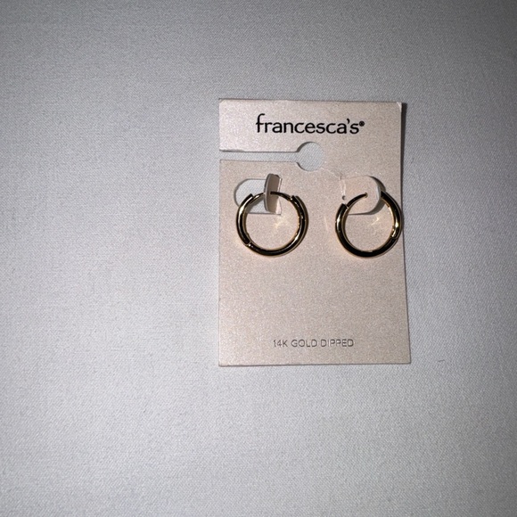 Francesca's Collections 14K Gold Dipped Earrings - Picture 2 of 6